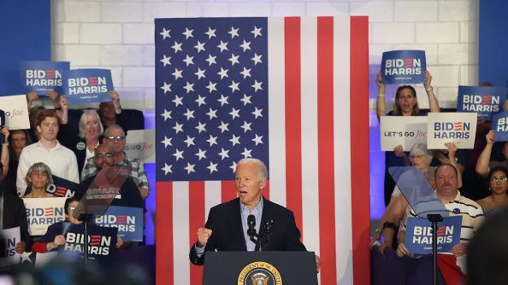 On July 5th, Biden addressed a rally in Wisconsin.